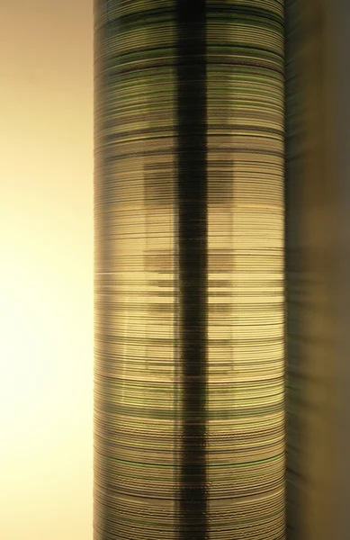 Compact disc tower — Stock Photo, Image