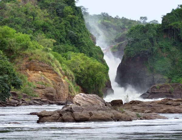Murchison falls i uganda — Stockfoto
