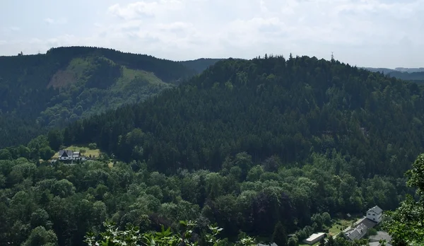 Sommerliche Landschaft in Thüringen — Stockfoto