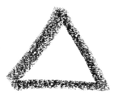 Triangle sketch clipart