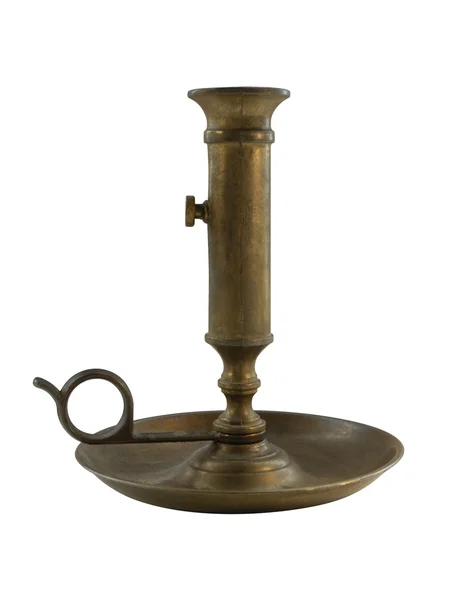 Old bronze candleholder — Stock Photo, Image
