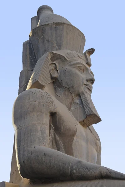 Pharaonic statue at Luxor Temple in Egypt — Stock Photo, Image