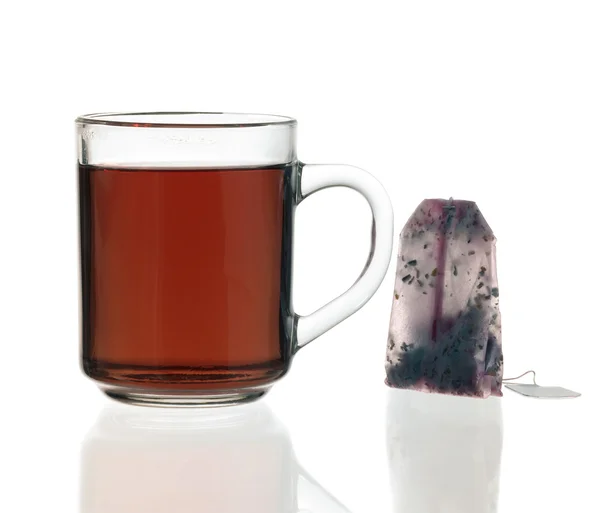 Šálek a sáček čaje — Stock fotografie