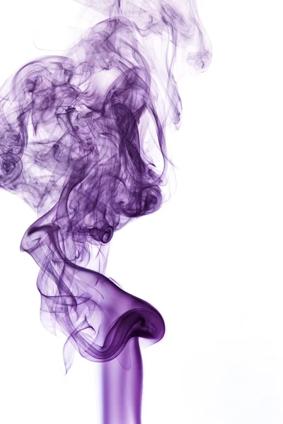 Violetter Rauch in weißem Rücken — Stockfoto