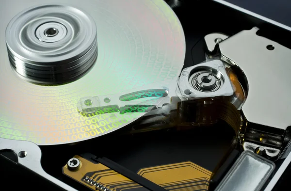Hard disk and data — Stock Photo, Image
