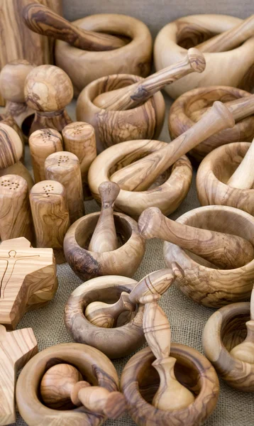 Vasellame in legno — Foto Stock