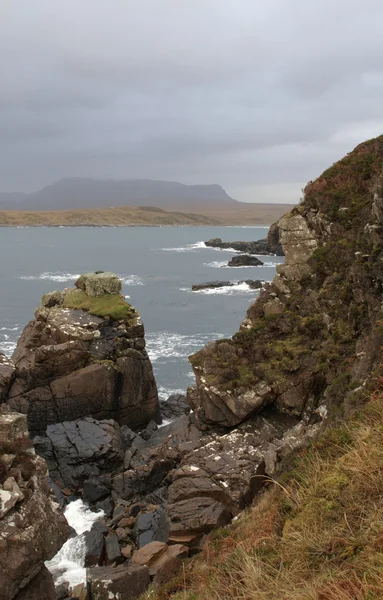 Скелястий берег в Шотландії — стокове фото