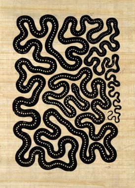 Symbolic snake pattern clipart