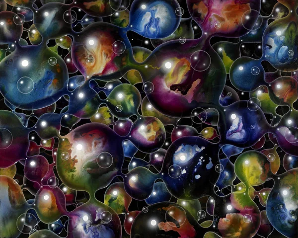 Burbuja abstracta de nuevo — Foto de Stock