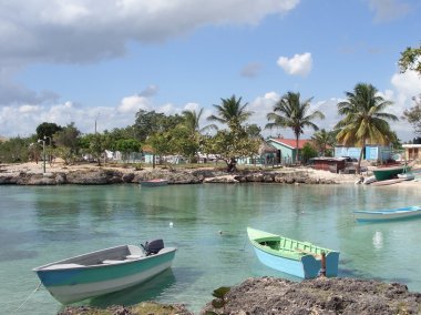 Dominican Republic coastal scenery clipart