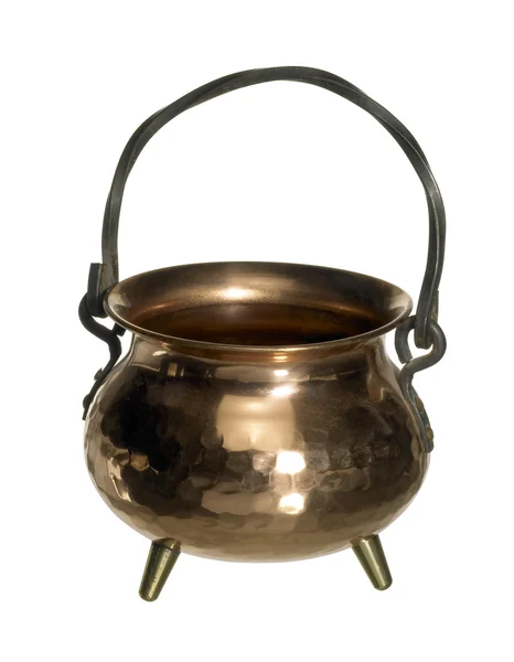 Copper cauldron — Stock Photo, Image