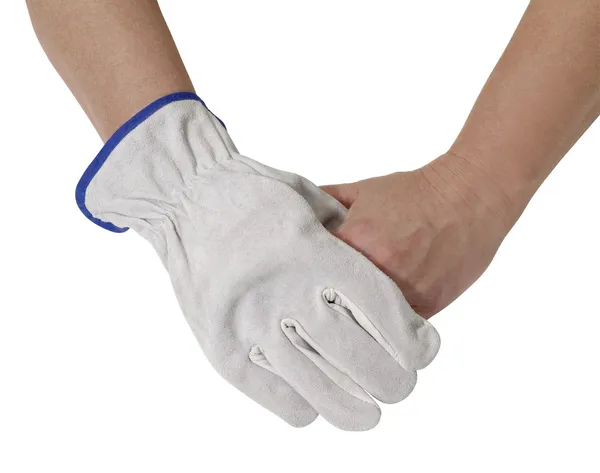 Руку в рукавичці — стокове фото