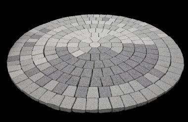 Round stone mosaic clipart