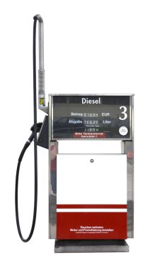 Filling pump in white back clipart