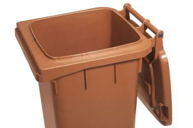 Open waste container clipart