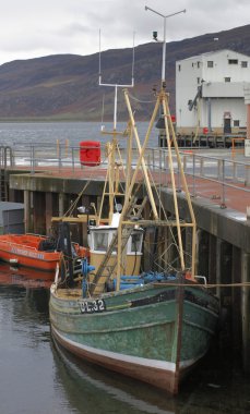 Fishing boat near Ullapool clipart