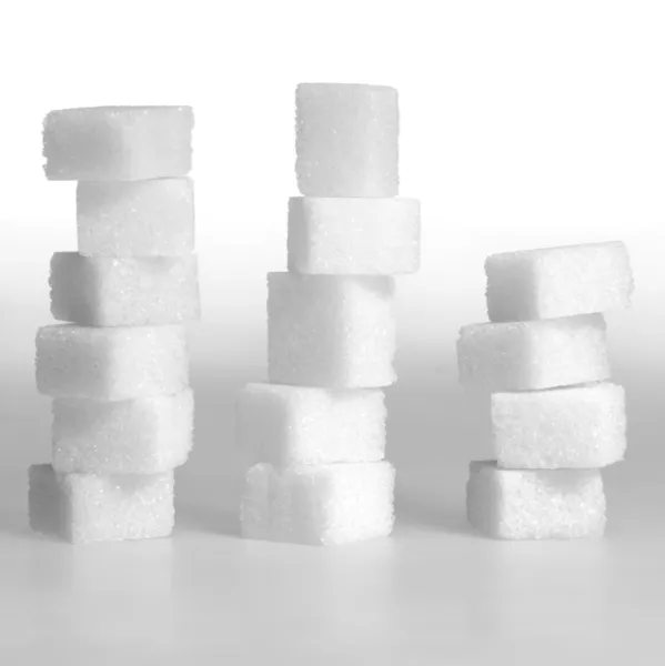 Klump socker stackar — Stockfoto