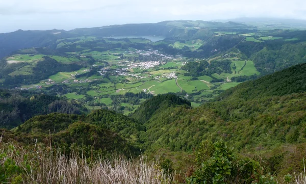 Paisagem panorâmica nos Açores — Fotografia de Stock