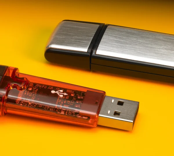 stock image USB sticks detail