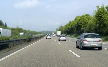 Highway scenery in Southern Germany clipart