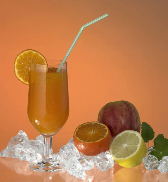 Bicchiere di succo di frutta — Foto Stock