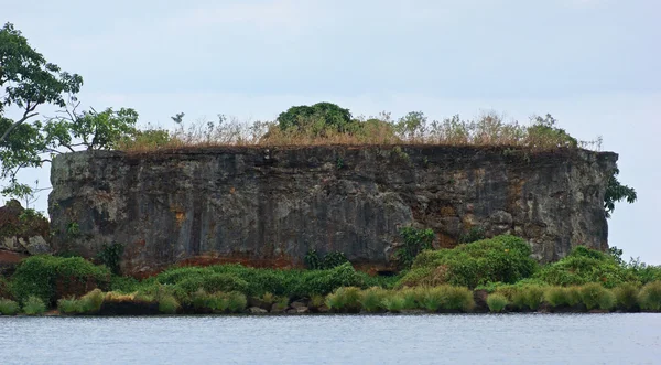 stock image Rock formation at Lake Victoria near Entebbe