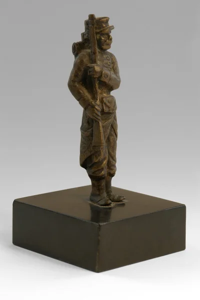 Nostalgiczny żołnierz rzeźby — Zdjęcie stockowe