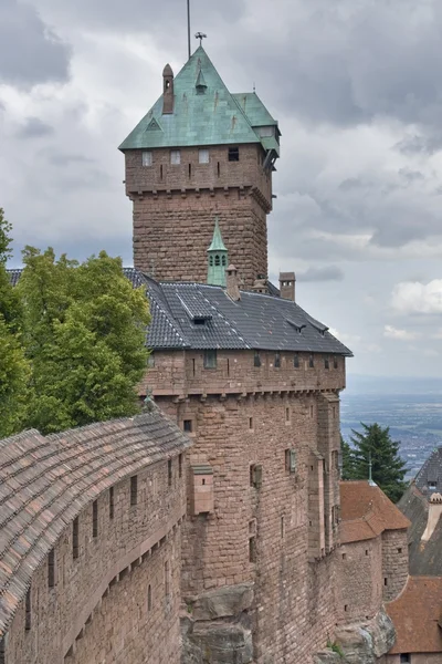 Dettaglio del Castello di Haut-Koenigsbourg — Foto Stock