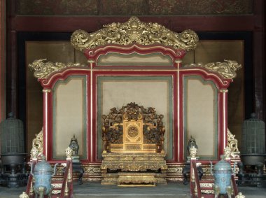 Throne in the Forbidden City clipart