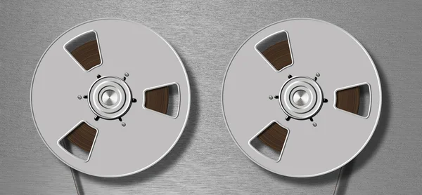 金属磁带录音机 — 图库照片