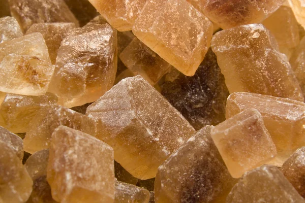 Каменный сахар крупным планом — стоковое фото