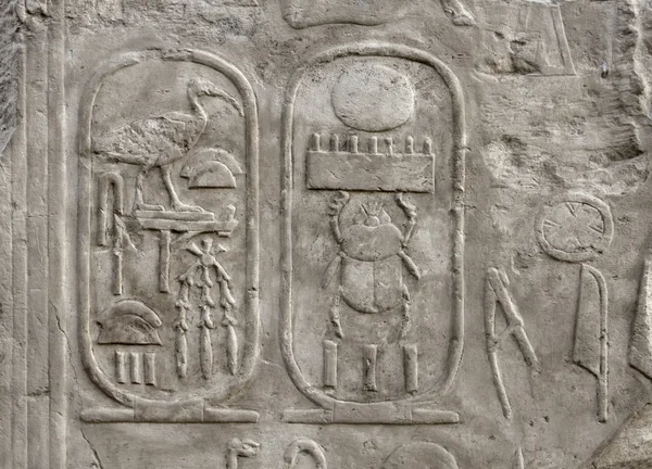 Помощь в храме Луксор в Египте — стоковое фото
