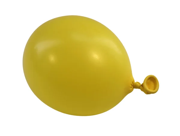 Balão amarelo ereto — Fotografia de Stock