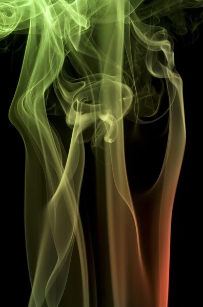 Vícebarevné kouře detail — Stock fotografie