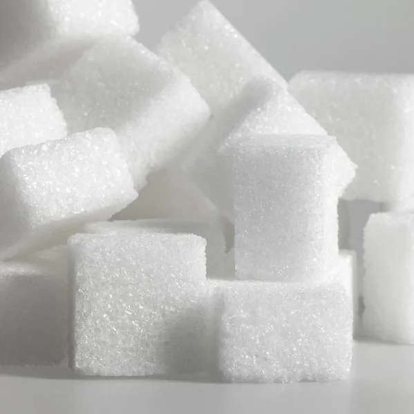 Closeup kusový cukr — Stock fotografie