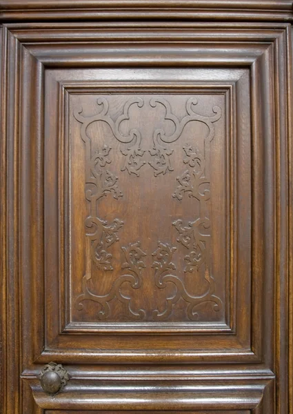 Nostalgic wooden door detail — Stock Photo, Image