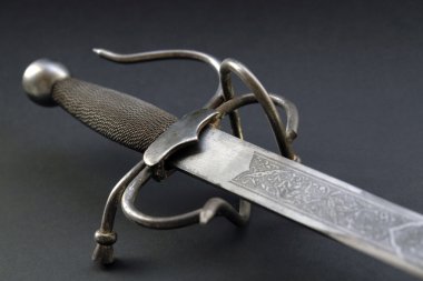 Nostalgic sword detail clipart