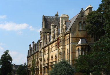 Manorial building in Oxford clipart