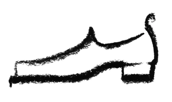 Zapato de hombre bosquejado — Foto de Stock