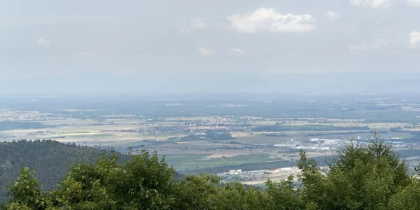 stock image Aerial view around Haut-Koenigsbourg Castle