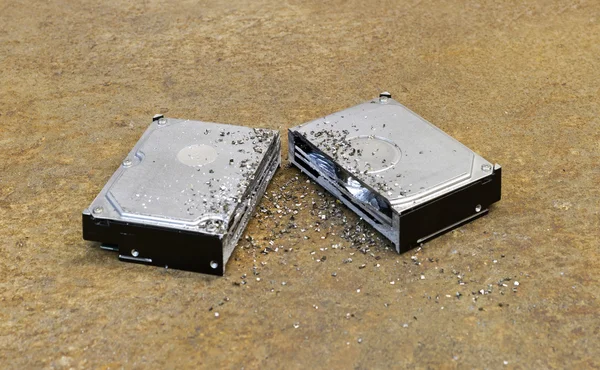 Halved hdd — Stock Photo, Image