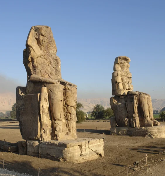 Colossi di Memnone in Egitto — Foto Stock