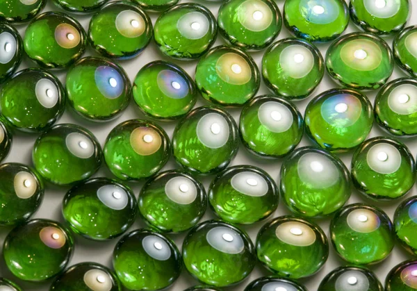 Iridescent glass beads — Stock Photo, Image