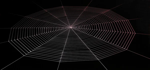 Geschilderde spiderweb — Stockfoto
