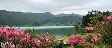 Idyllic Azores scenery clipart