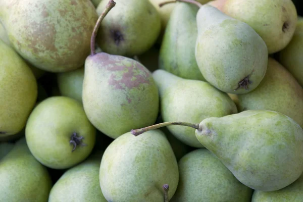Background with lots of green pears — Stock Photo, Image