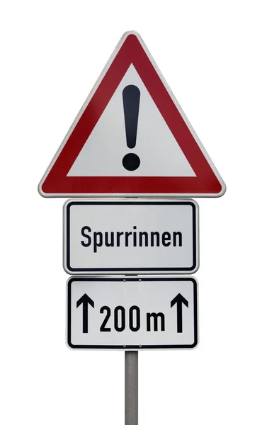 Дорожные знаки Германии — стоковое фото