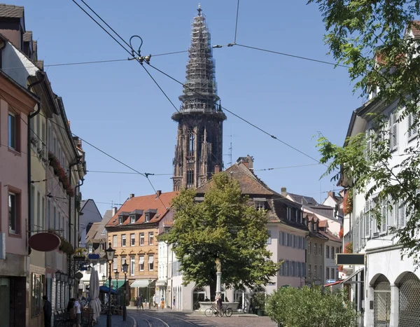 Декорації Freiburg im прогулянок містом вулиці — стокове фото
