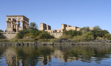 Temple of Philae in Egypt clipart