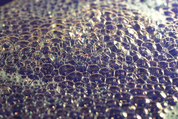 Iriserende schuim close-up — Stockfoto